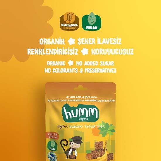 Organic Gluten-Free Vegan Bananabread Bites Snack Pack – 3 Packs