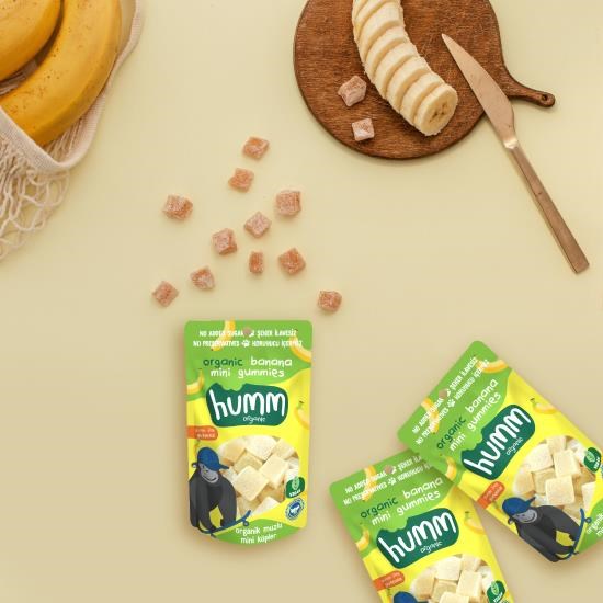 Organik Glutensiz Vegan Muzlu Mini Küpler Atıştırmalık Paketi - 3 adet