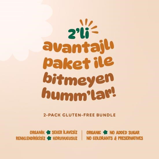 Organik Puf & Gevrek Atıştırmalık Paketi - 2 adet (2 çeşit)