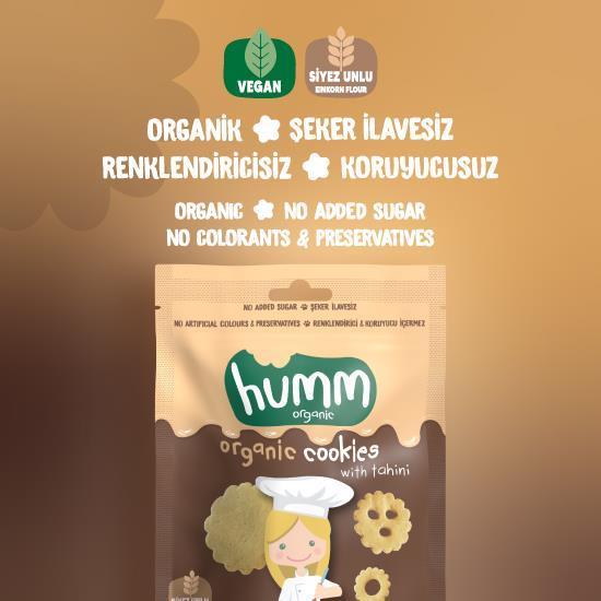Organik Tahinli ve Pekmezli Vegan Kurabiye Atıştırmalık Paketi - 12 adet