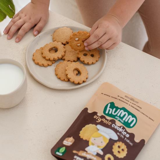 Organik Tahinli ve Pekmezli Vegan Kurabiye Atıştırmalık Paketi - 12 adet