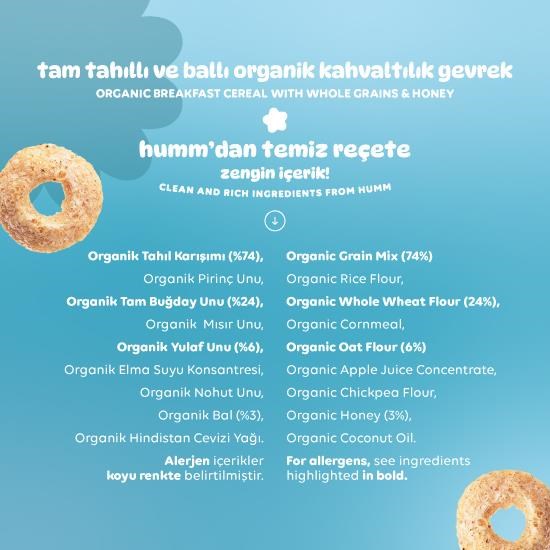Organic Whole Grain & Honey Breakfast Cereal - 80G