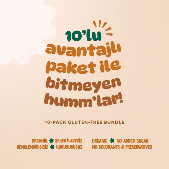 Organik Tatlı Atıştırmalık Paketi - 10 adet (6 çeşit)