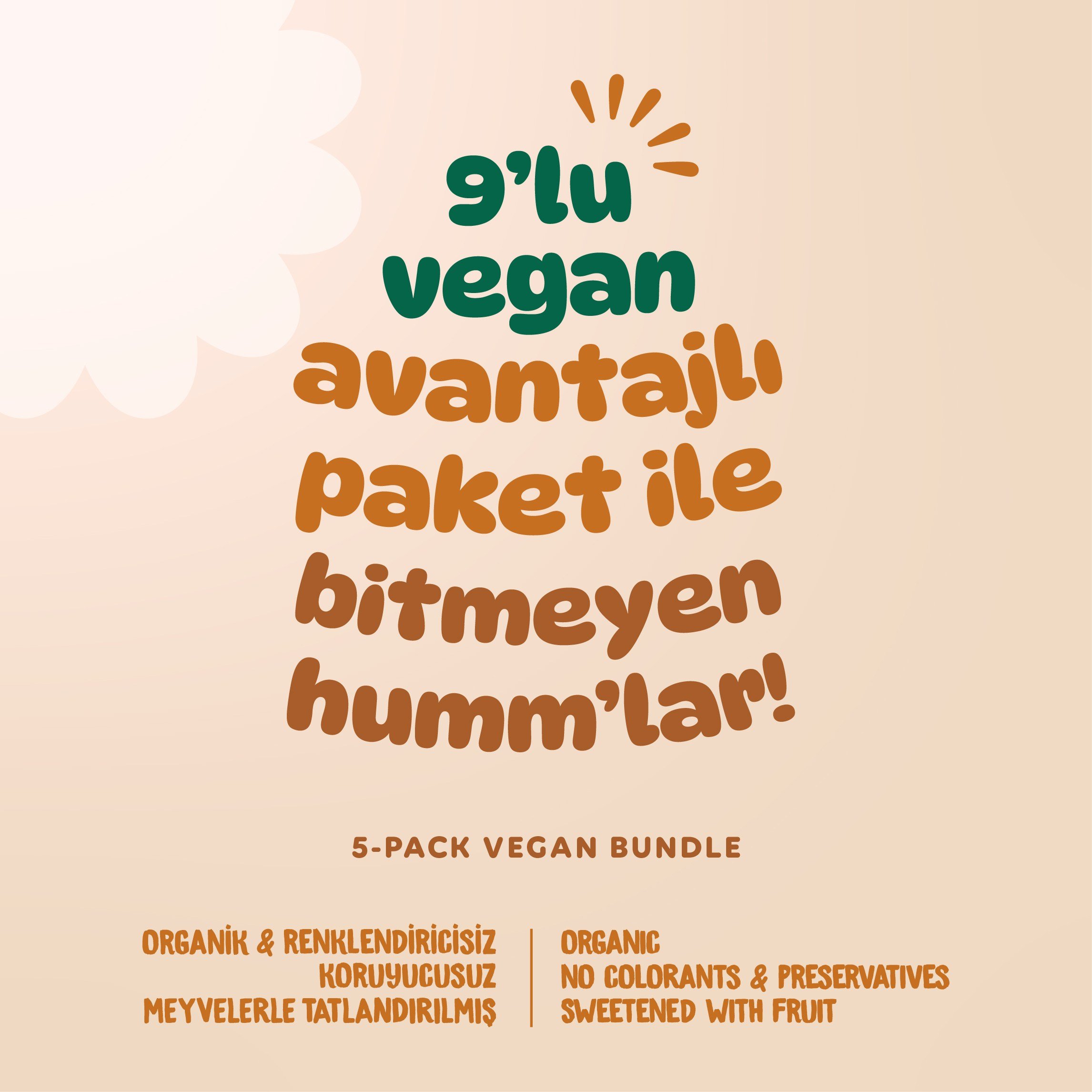 Organik Tatlı & Tuzlu Okul Çantası Atıştırmalık Paketi - 9 Adet(5 Çeşit)