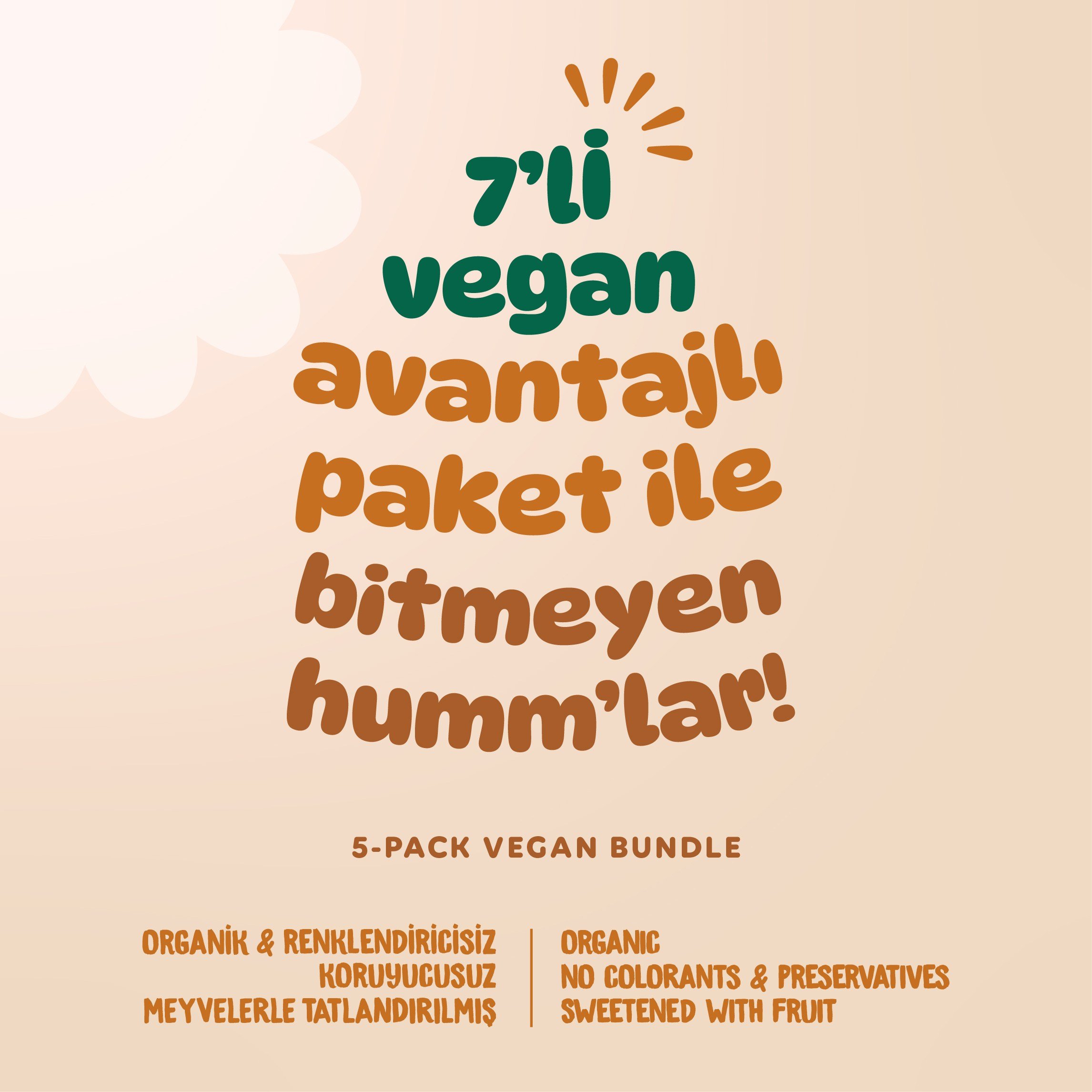 Organik Tatlı & Tuzlu Okul Çantası Atıştırmalık Paketi - 7 Adet(5 Çeşit)  