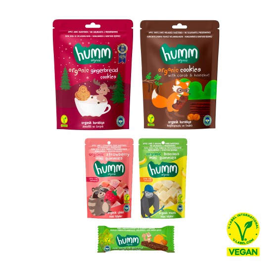 Organic Vegan Snack Pack - 5 Pieces (5 Varieties)