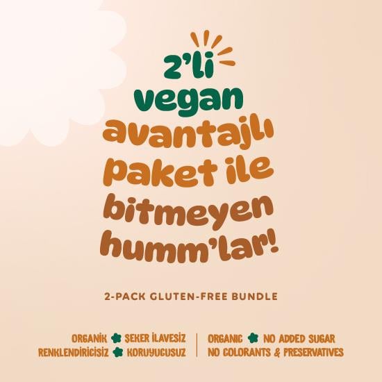 Organik Vegan Çilekli Atıştırmalık Paketi - 2 adet (2 çeşit)