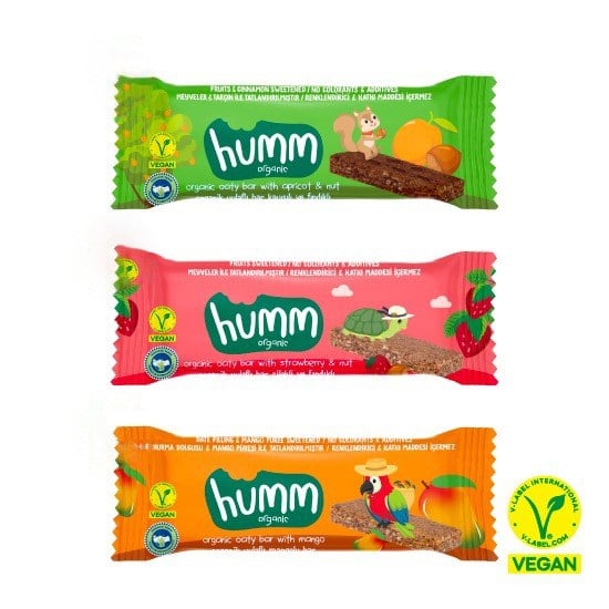 Organic Vegan Oat Bar Snack Pack – 3 Flavors (Strawberry, Apricot & Mango) - Set of 3