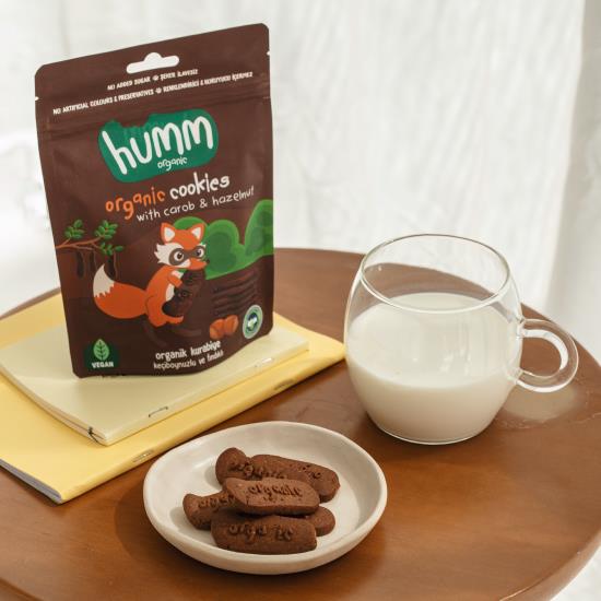 Organik Vegan Keçiboynuzlu ve Fındıklı Kurabiye Atıştırmalık Paketi - 6 adet