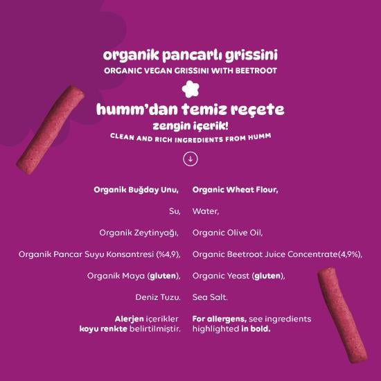 Organik Vegan Pancarlı Grissini - 55g