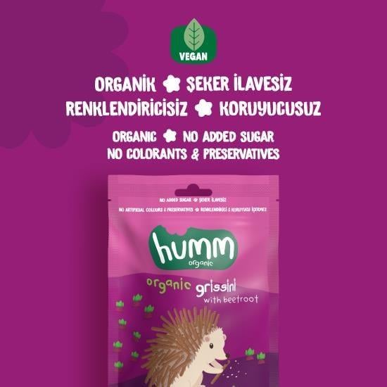 Organik Vegan Pancarlı Grissini Atıştırmalık Paketi - 6 adet