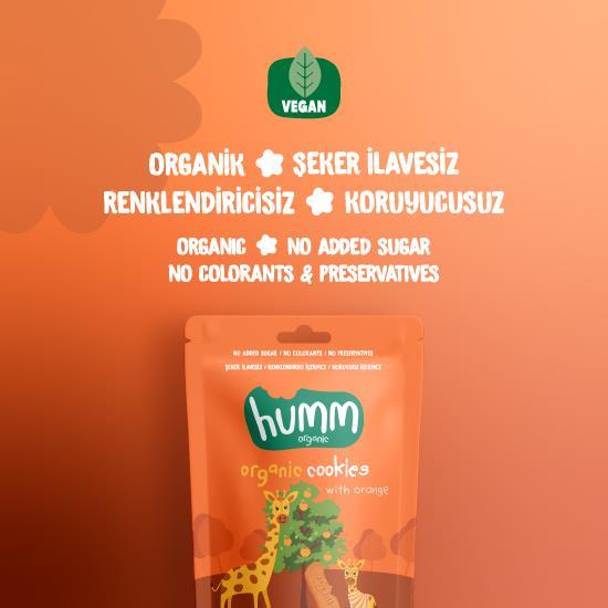 Organik Vegan Portakallı Kurabiye Atıştırmalık Paketi - 12 adet