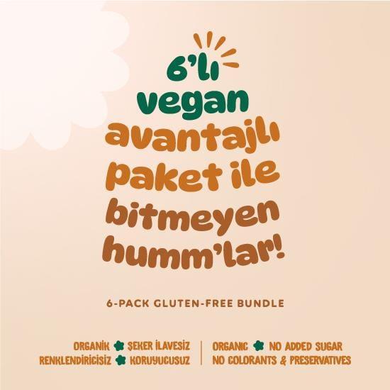 Organik Vegan Tuzlu Grissini Atıştırmalık Paketi - 6 adet (2 çeşit)