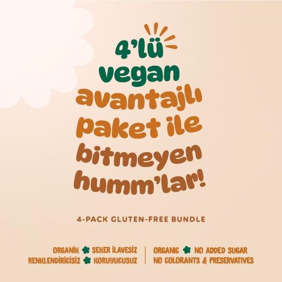 Organic Vegan Savory Grissini & Sweet Cookies Snack Pack - 4 Pieces (2 Varieties)