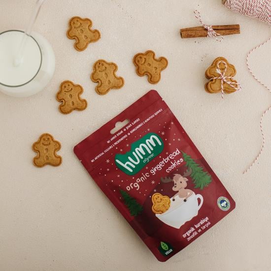 Organik Vegan Zencefilli ve Tarçınlı Kurabiye - 55g