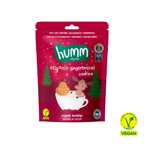 Organic Vegan Ginger & Cinnamon Cookies – 55G