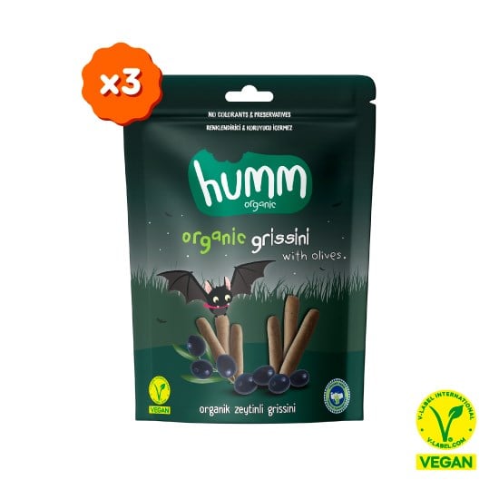 Organic Vegan Olive Grissini Snack Pack – 3 Packs