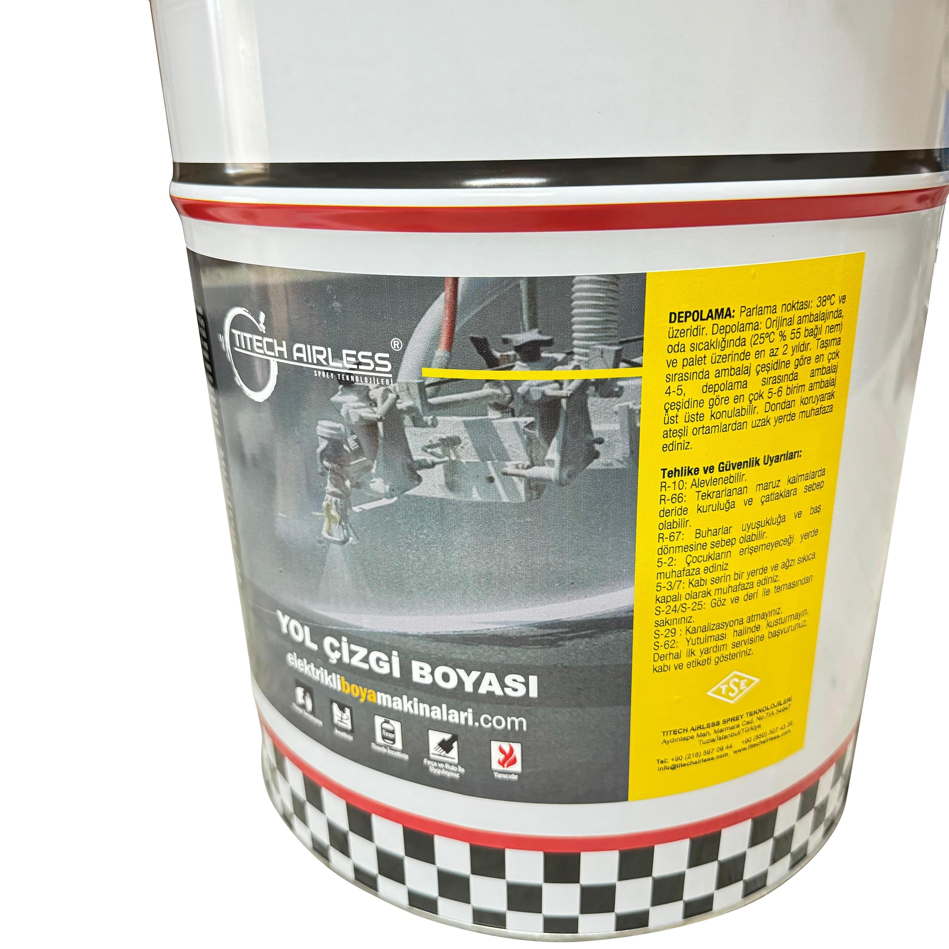 Yol Çizgi Boyası, Şerit Boyası 25 kg (5 ADET)
