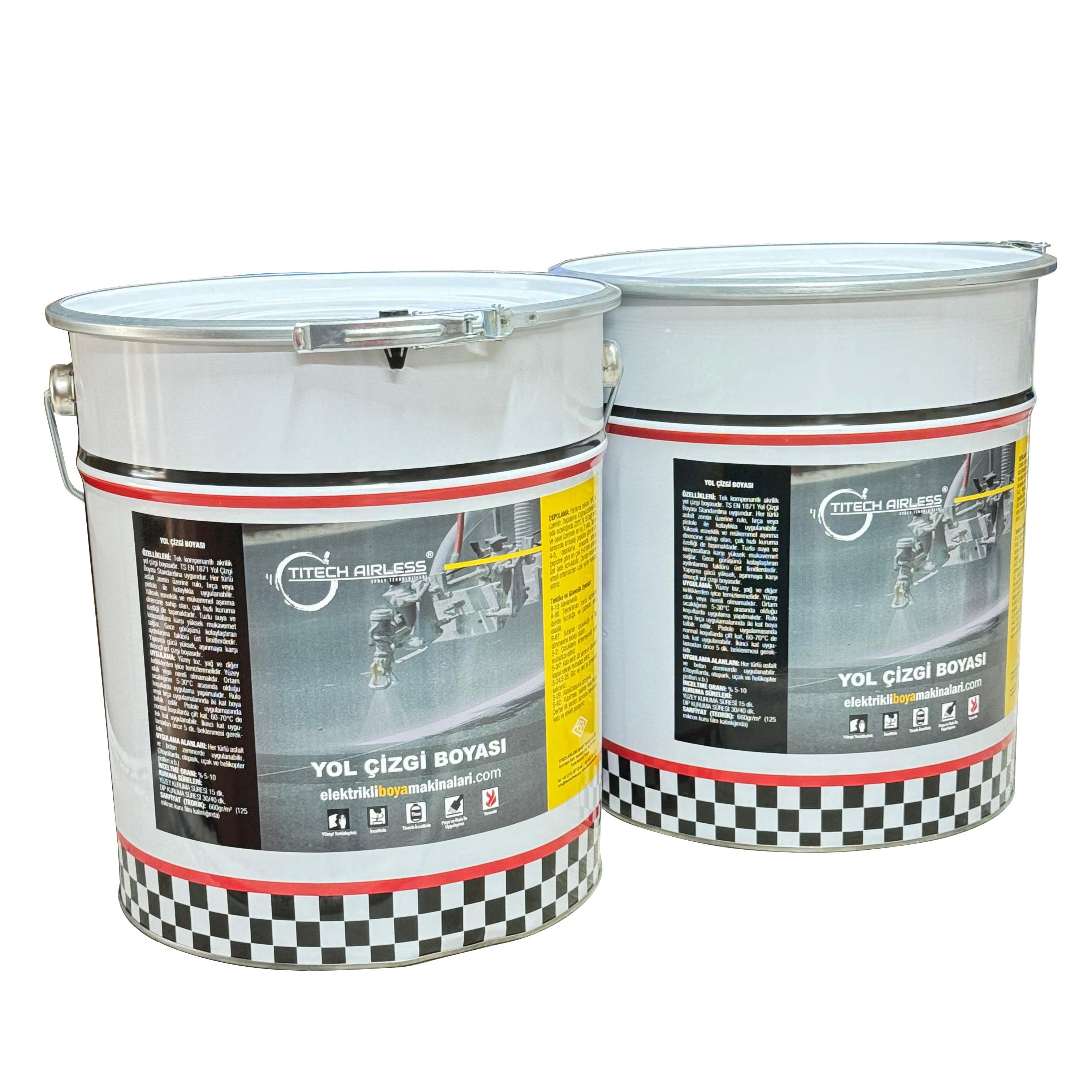 Yol Çizgi Boyası, Şerit Boyası 25 kg BEYAZ (5 ADET)