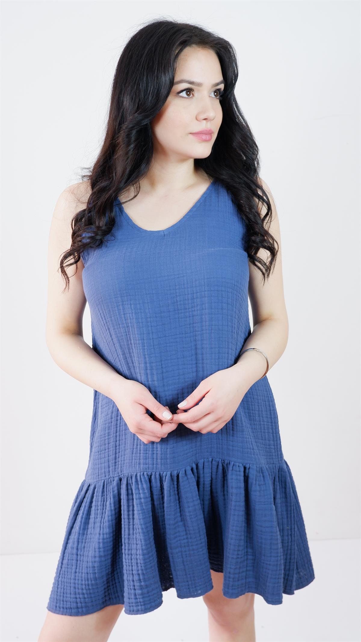 Spring-Summer Collection Müslin Askılı Elbise