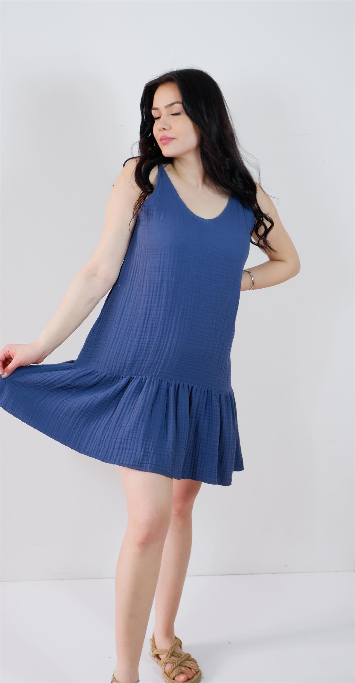 Spring-Summer Collection Müslin Askılı Elbise
