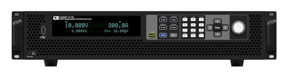 ITECH IT-M3801-10-120 Rejeneratif DC Elektronik Yük 10V/2～120A/6～1200W, Tek Faz