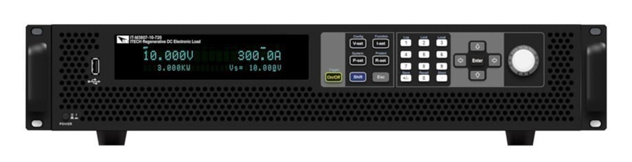ITECH IT-M3801-10-120 Rejeneratif DC Elektronik Yük 10V/2～120A/6～1200W, Tek Faz