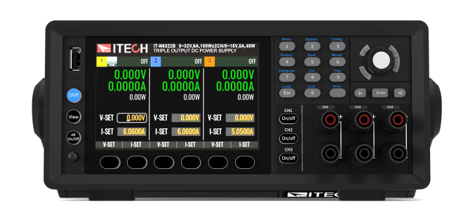 ITECH IT-N6322A 245W 32V 6A Üç Kanallı Programlanabilir DC Güç Kaynağı