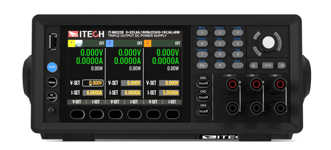 ITECH IT-N6322A 245W 32V 6A Üç Kanallı Programlanabilir DC Güç Kaynağı