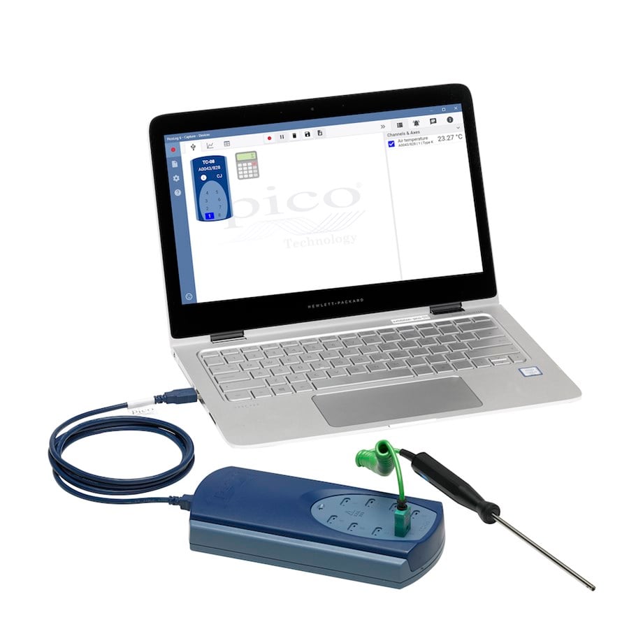 Pico USB TC-08 8 kanallı termokupl veri kaydedici