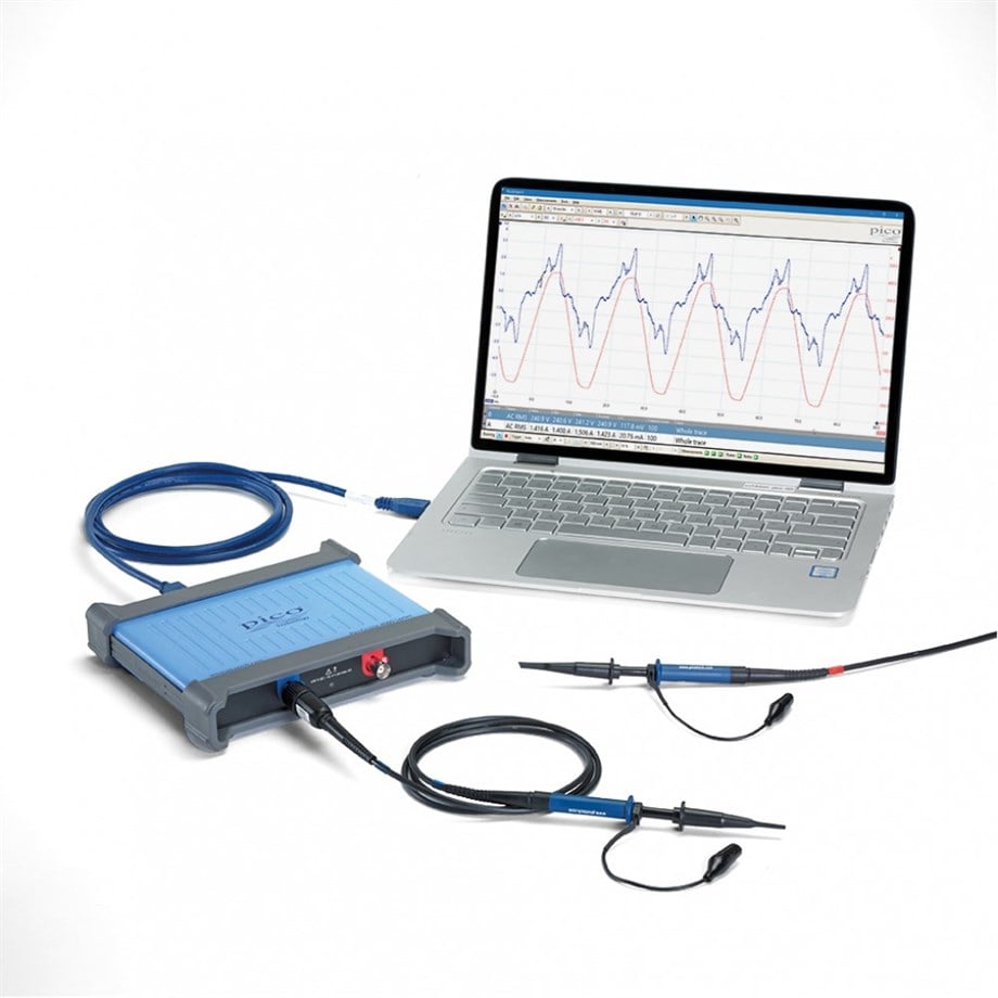 PicoScope 4224A 2 kanallı 20MHz osiloskop ile iki TA375 probu