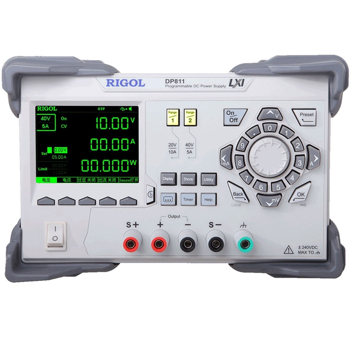 Rigol DP811 200W Tek Çıkış Çift Kademe ( 40V / 5A  veya 20V / 10A) Programlanabilir DC Güç Kaynağı