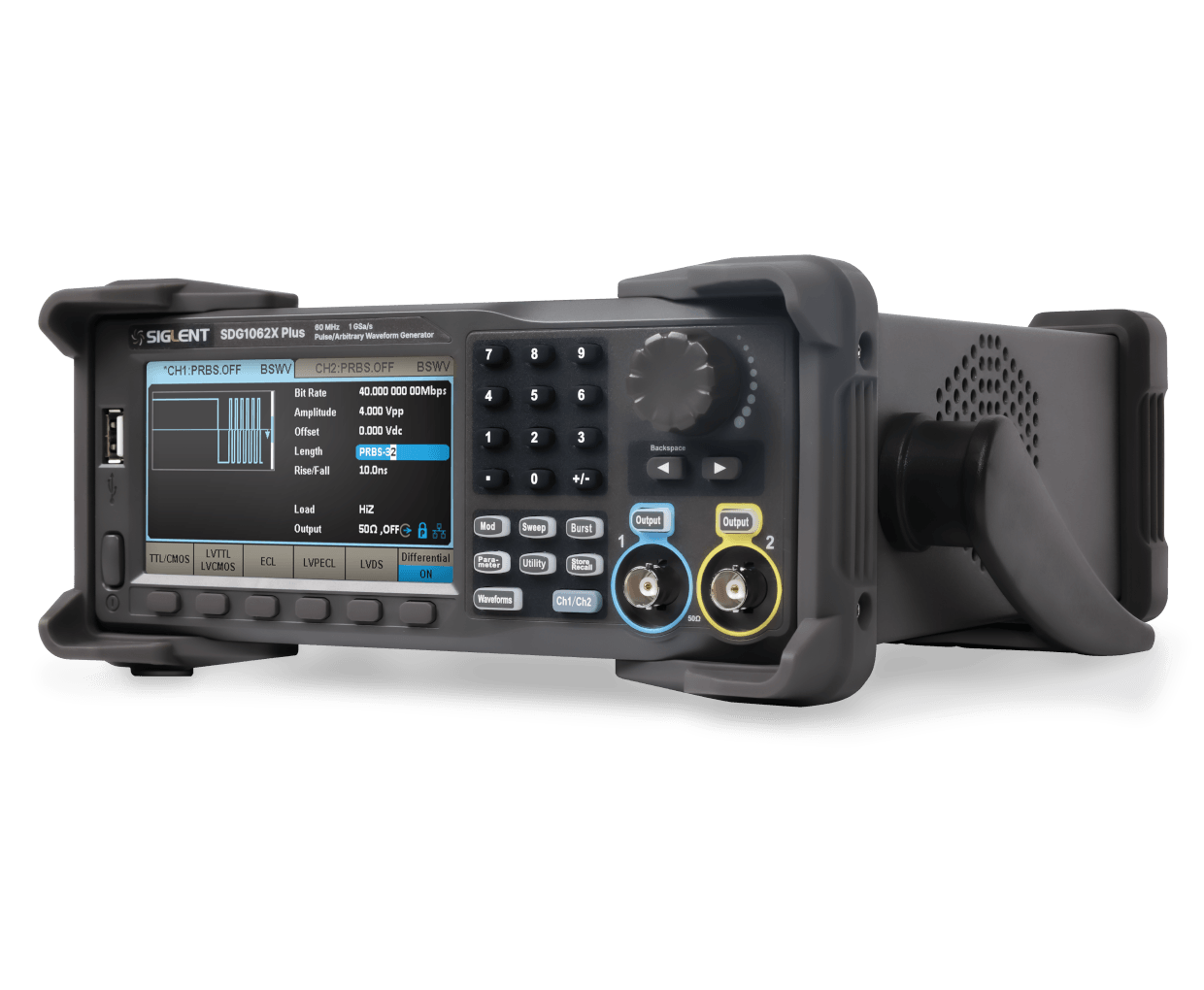 Siglent SDG1022X Plus 25 MHz Çift Kanal Fonksiyon / Keyfi Dalga Formu Jeneratörü 
