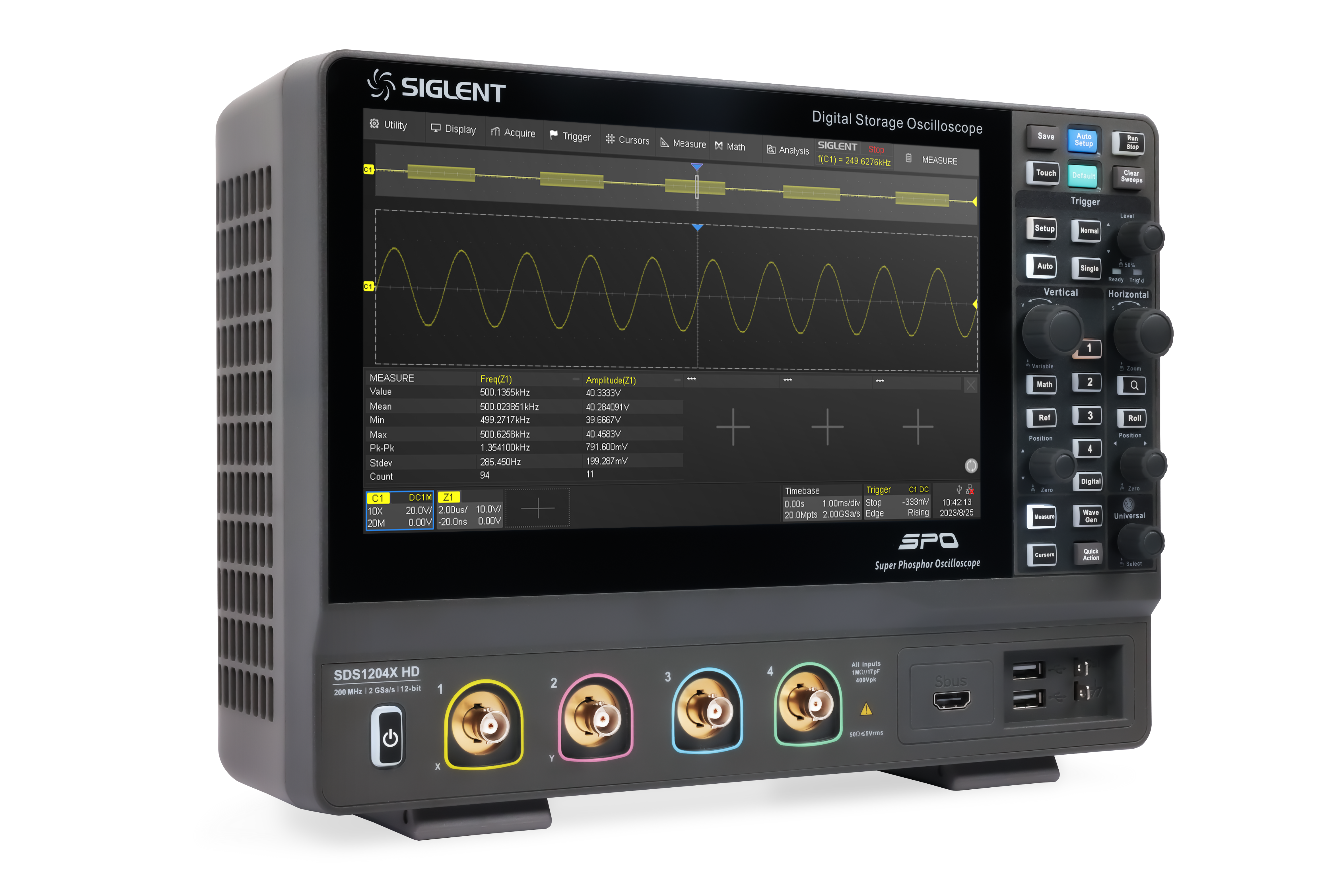 Siglent SDS1102X HD 100Mhz 2 Kanallı 12 Bit Osiloskop