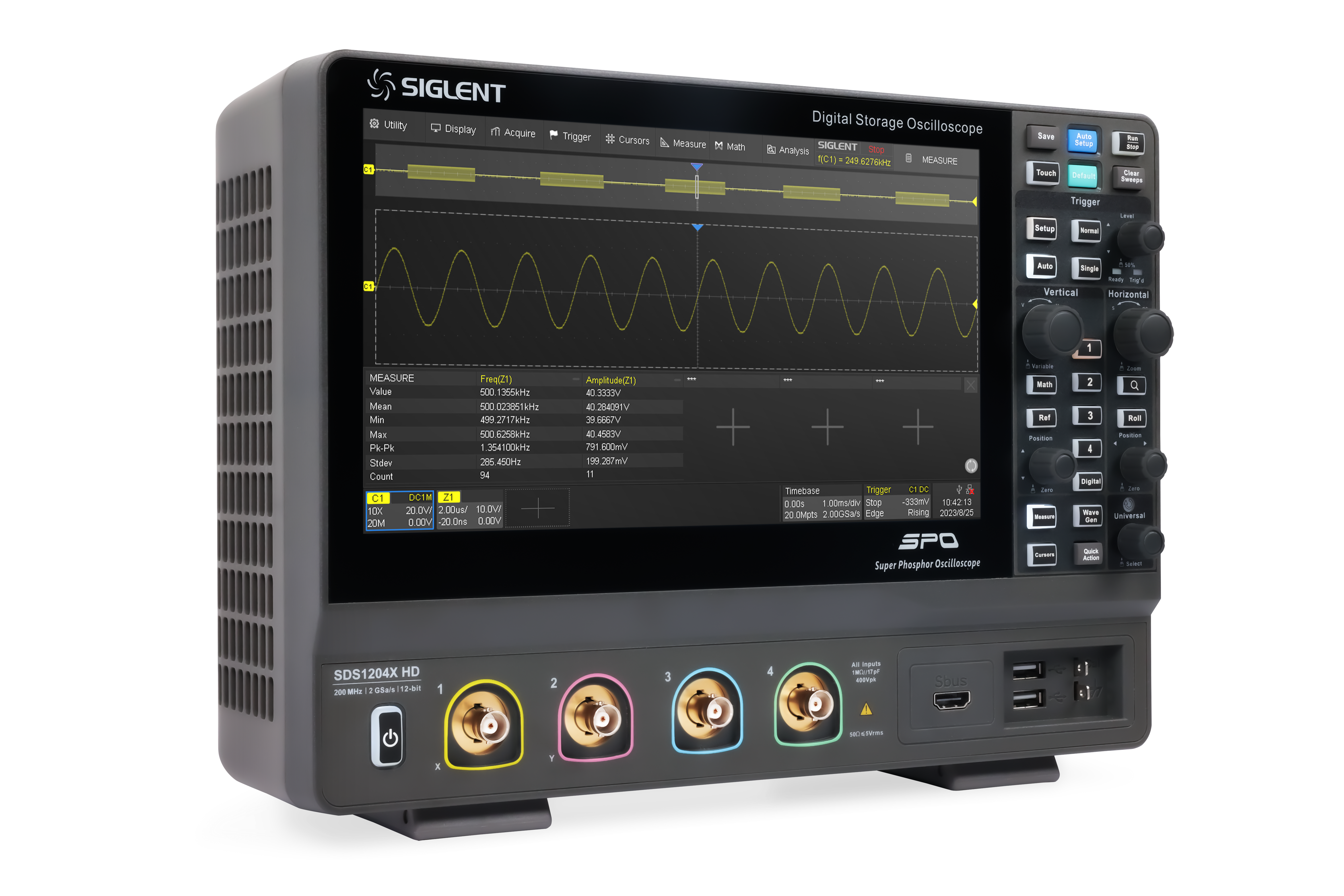 Siglent SDS1102X HD 100Mhz 2 Kanallı 12 Bit Osiloskop