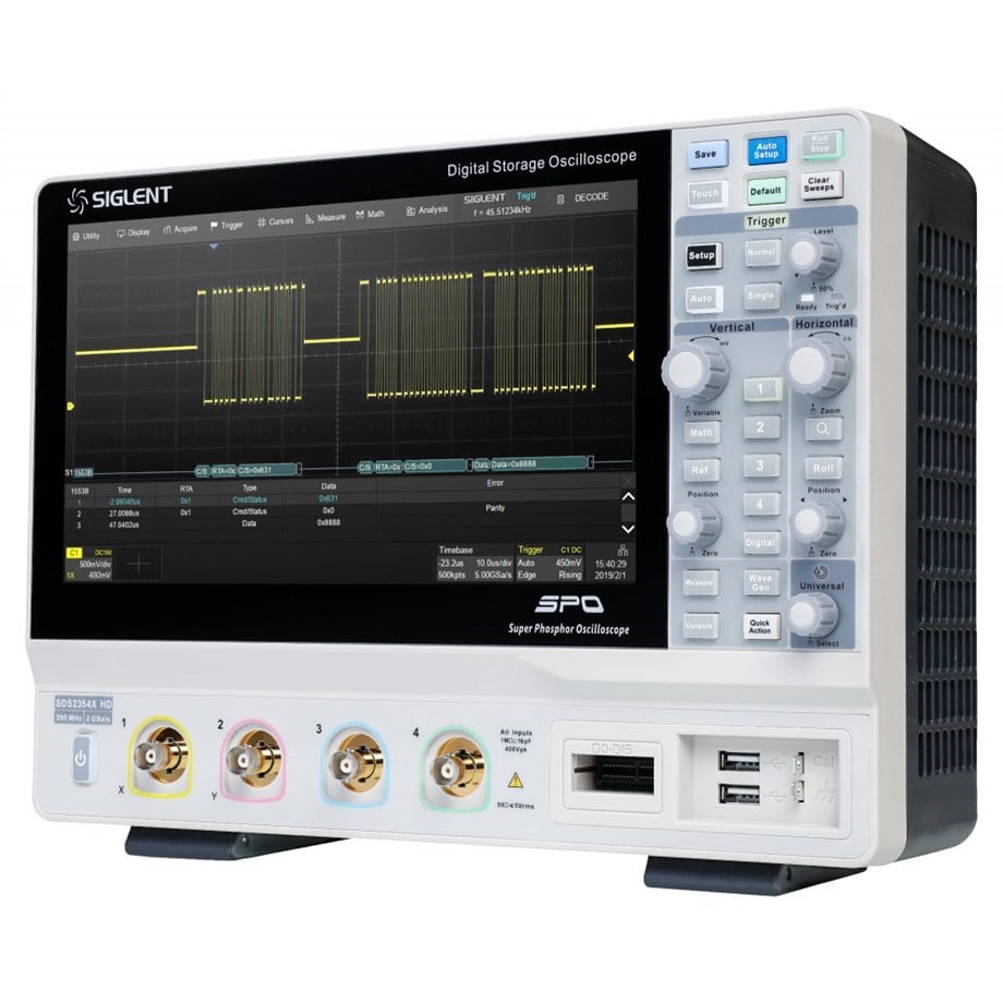 SIGLENT  SDS2204X HD Dijital Osiloskop 200MHz 12-bit