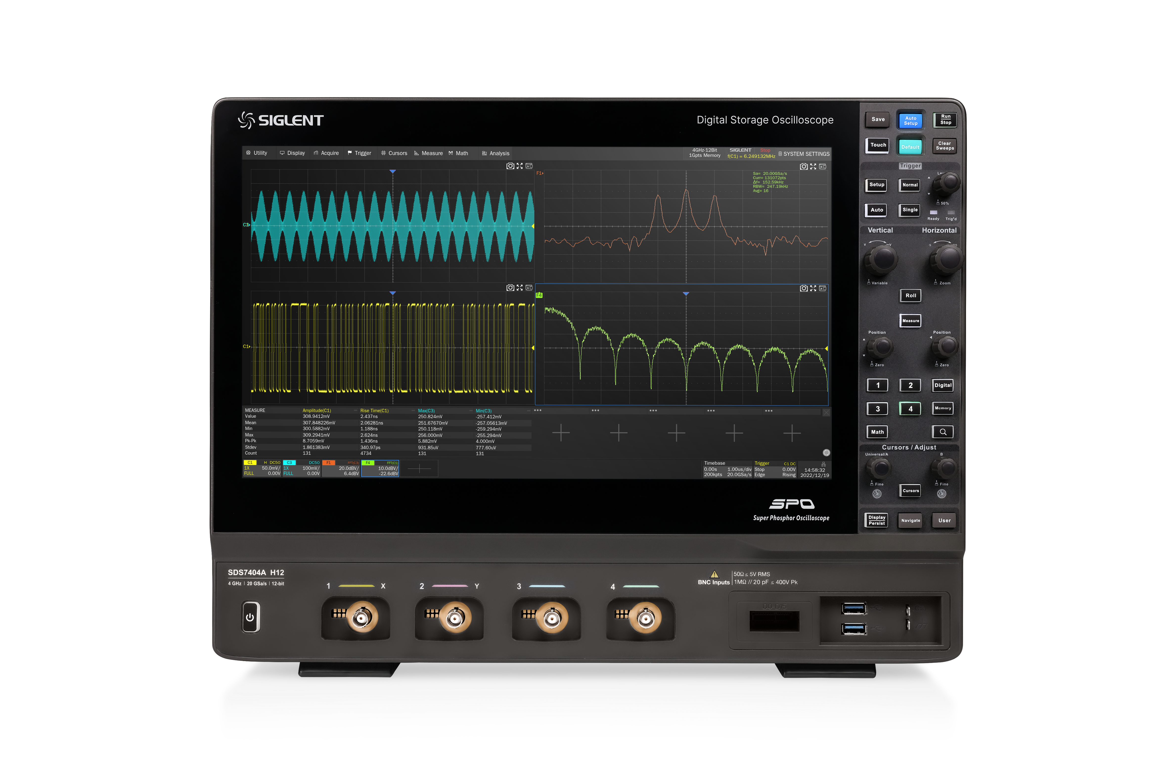 Siglent SDS7404A 4GHz 20Gs/s 500Mpts 4 Kanallı Osiloskop