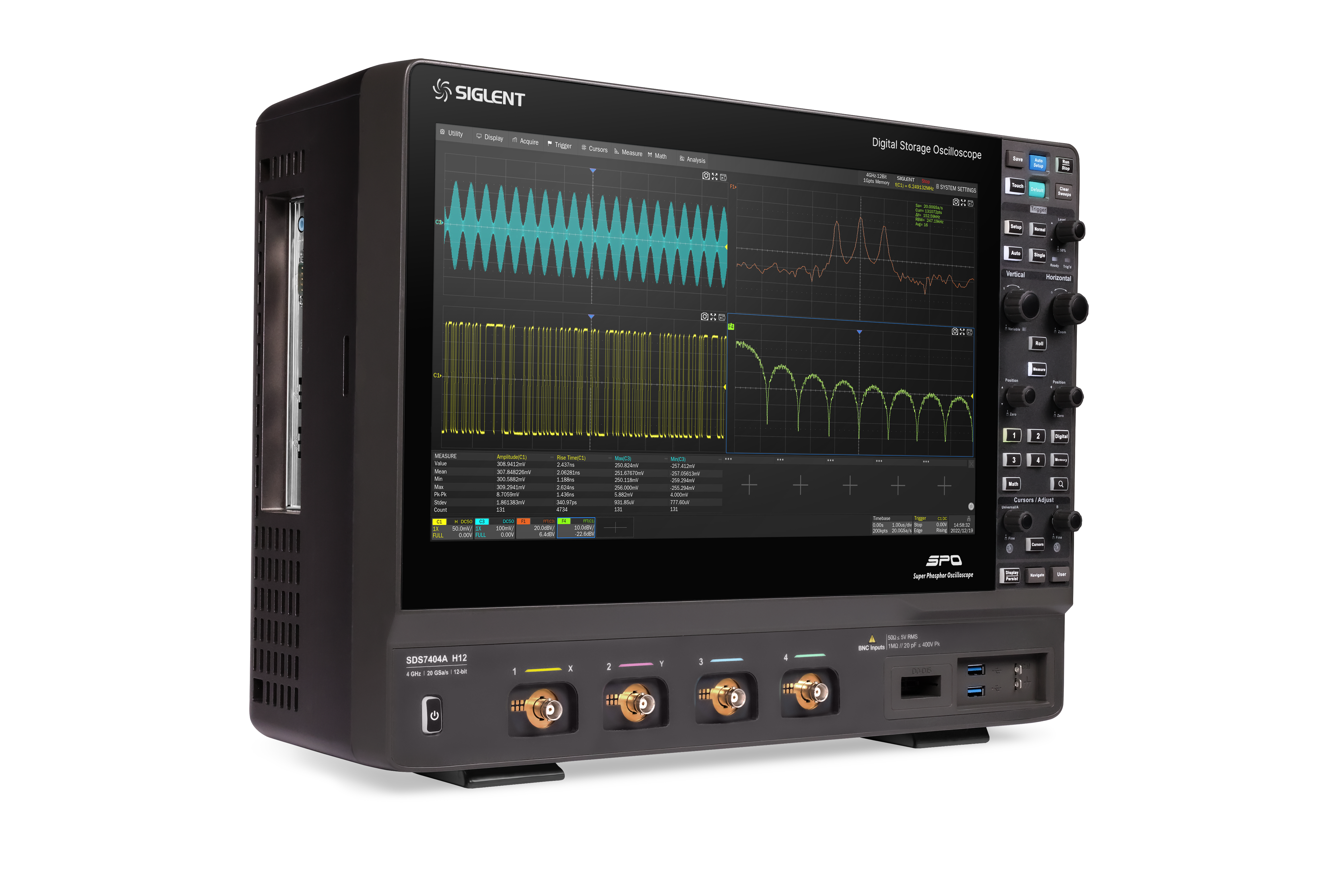 Siglent SDS7404A 4GHz 20Gs/s 500Mpts 4 Kanallı Osiloskop