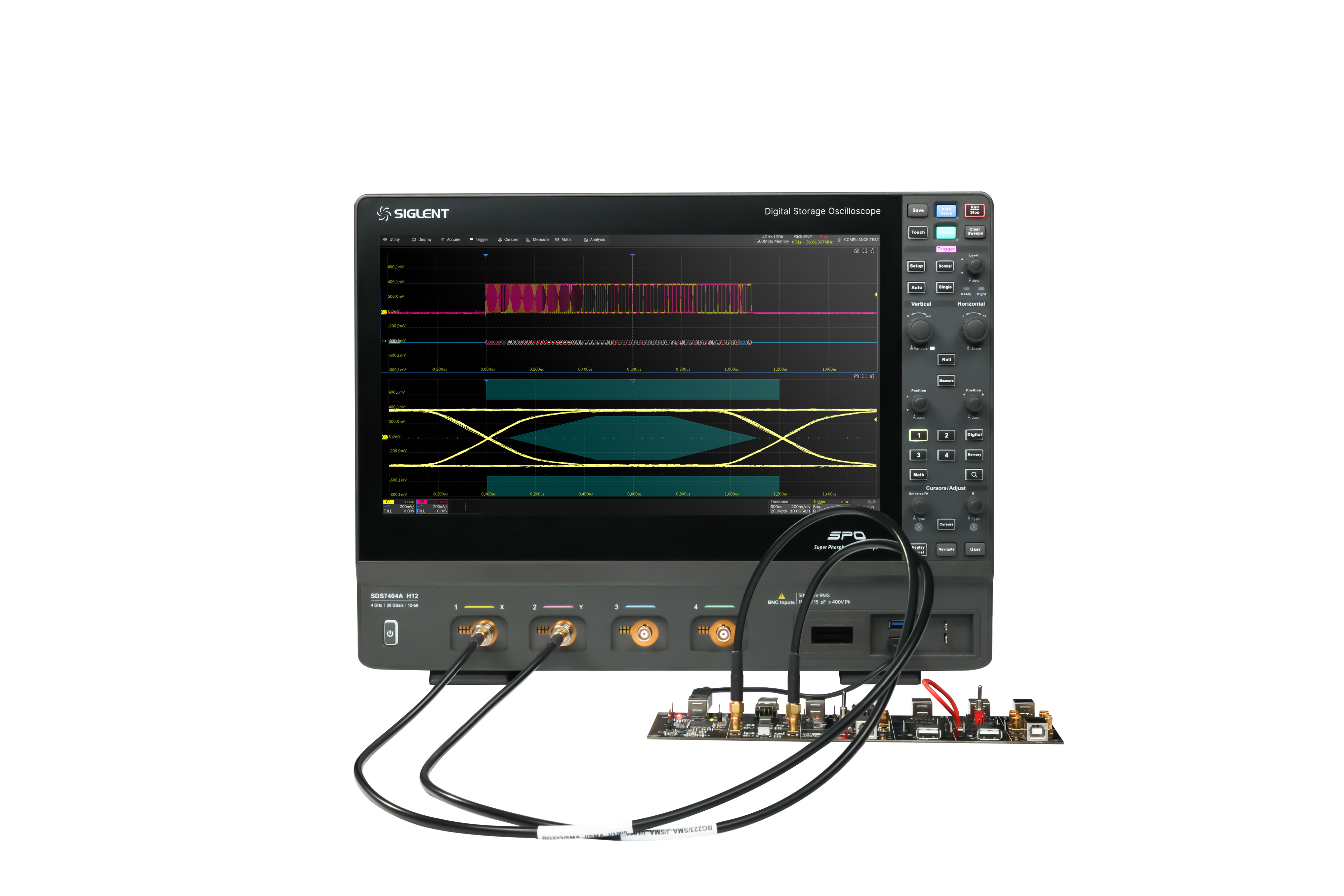 Siglent SDS7404A 4GHz 20Gs/s 500Mpts 4 Kanallı Osiloskop