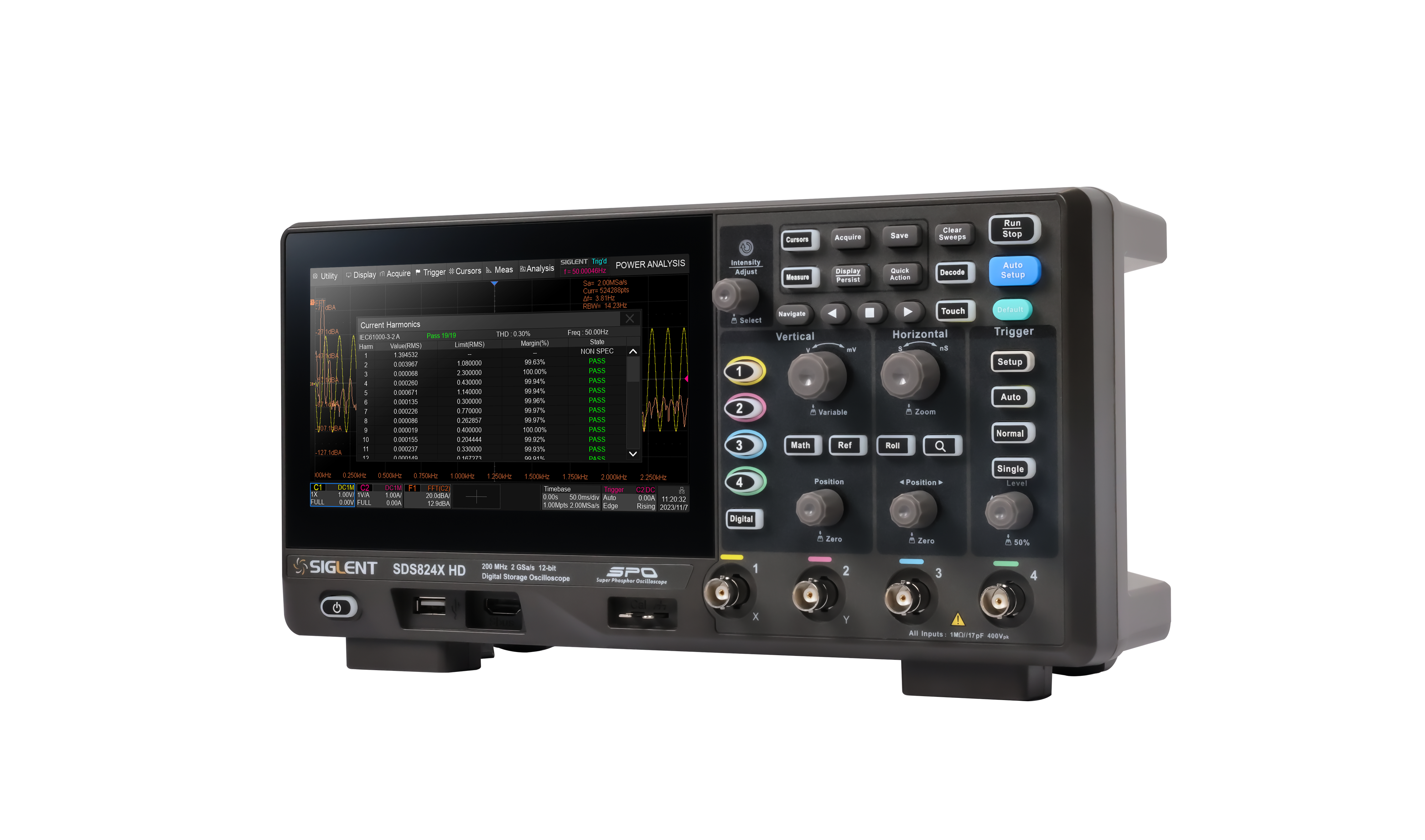 Siglent SDS802X HD 70 MHz 2 Kanallı Osiloskop