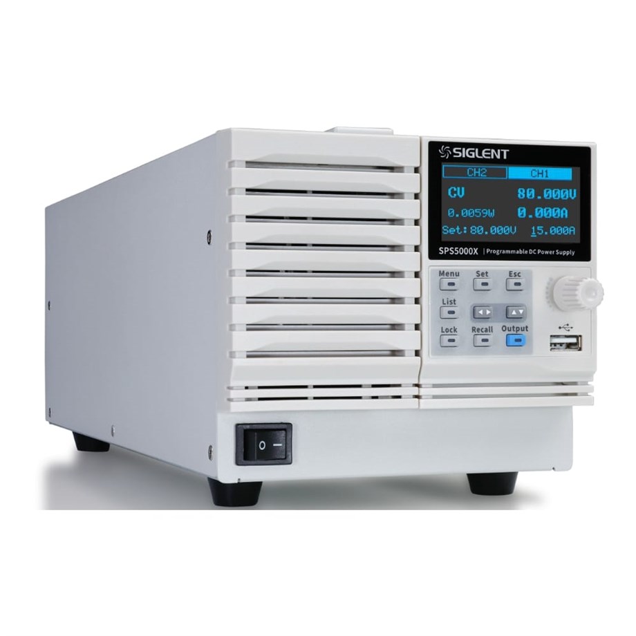 SIGLENT SPS5084X, 80V 15A 720W çift çıkışlı güç kaynağı