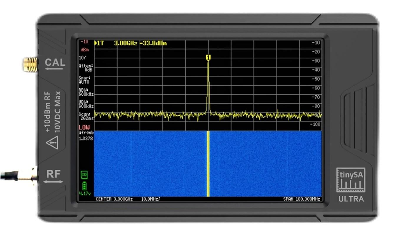 TinySA Ultra+ ZS-406 100kHz - 6GHz  Spektrum analizör