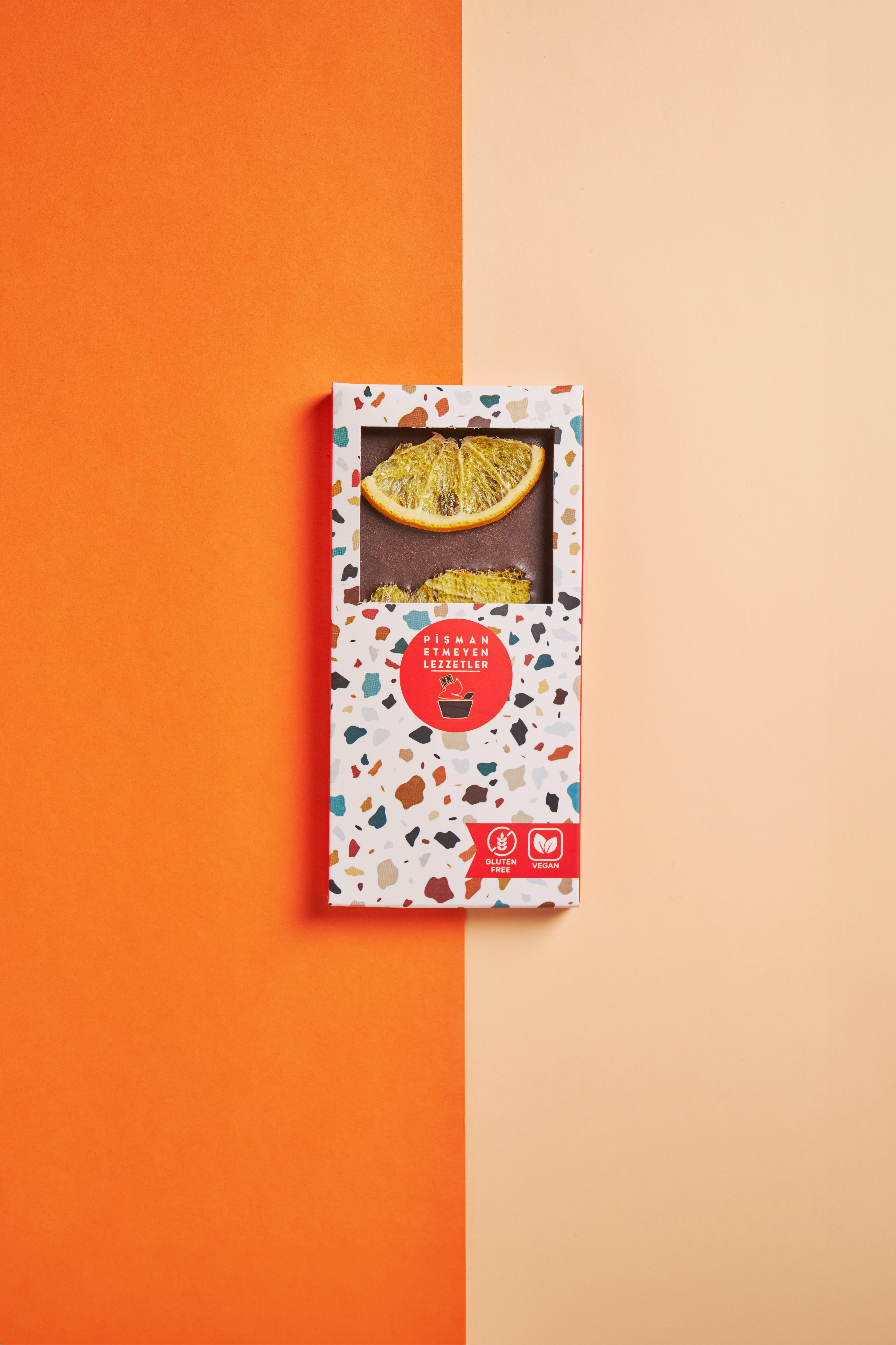 Portakallı Bitter Tablet Çikolata