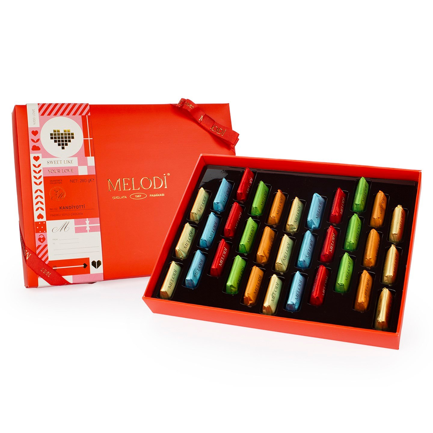 1957 Serisi Kırmızı Kandiyotti Hediye Çikolata 280g(℮)