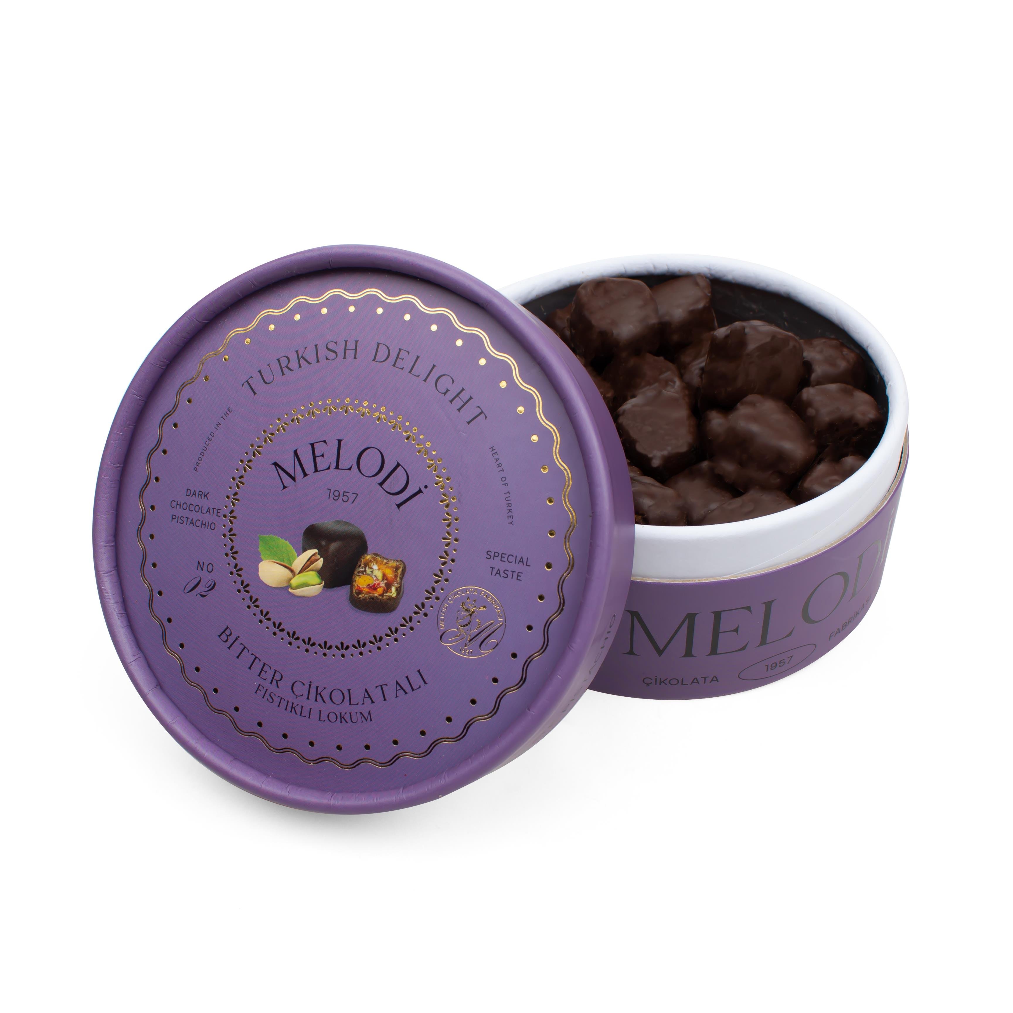 Bitter Çikolatalı Duble Fıstıklı Lokum