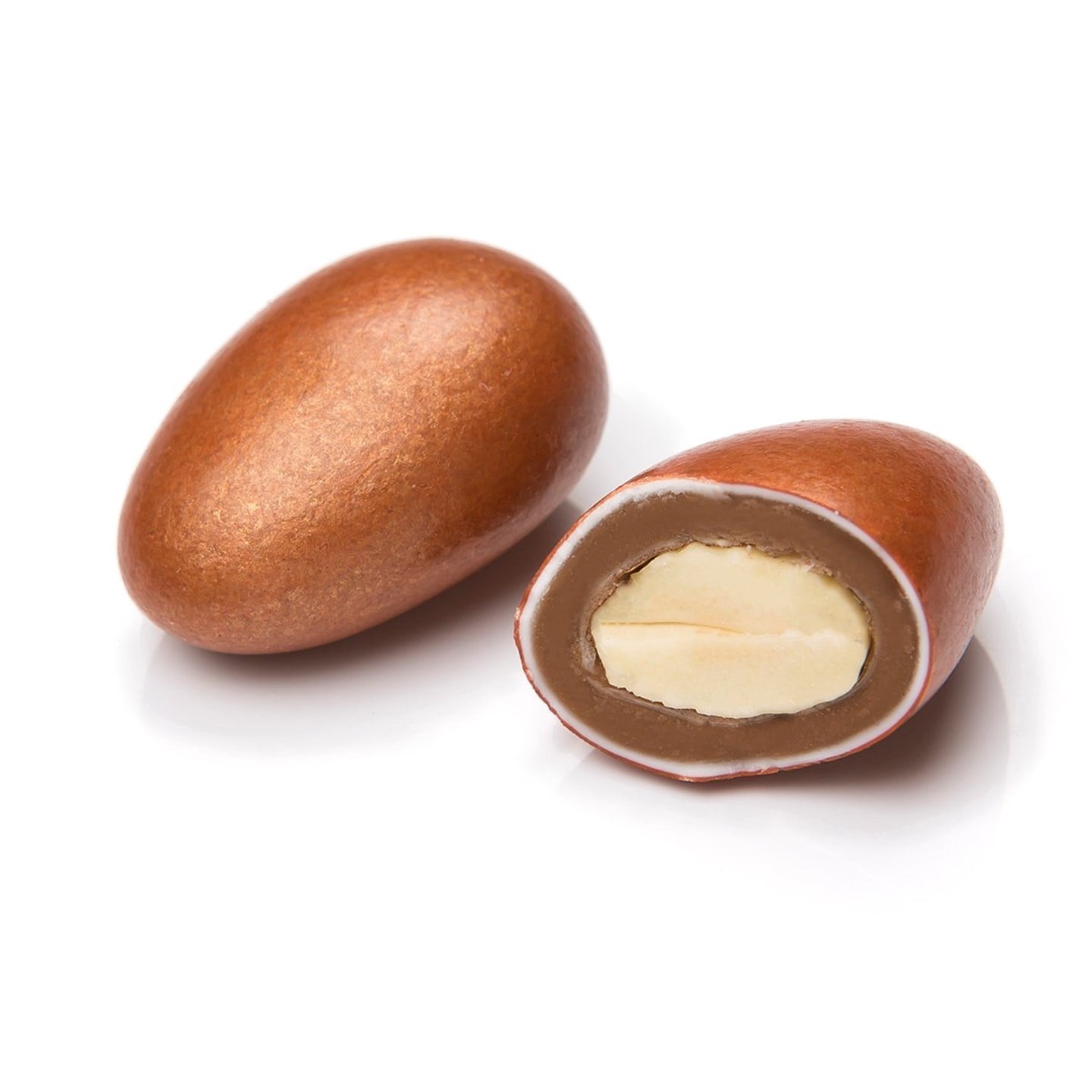 Bronz Renkli Çikolatalı Badem Şekeri