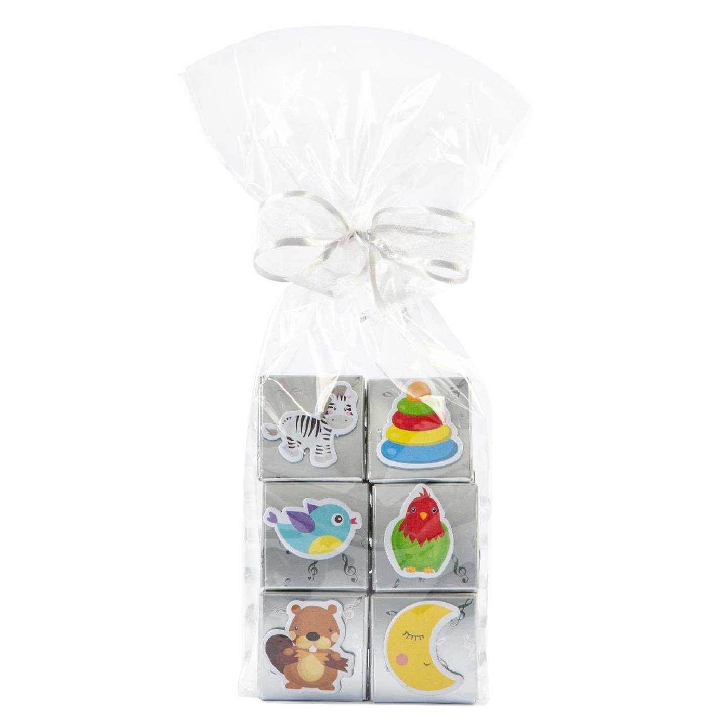 Dekorlu Oyuncak Gümüş Nota 500g - Bebek Çikolatası