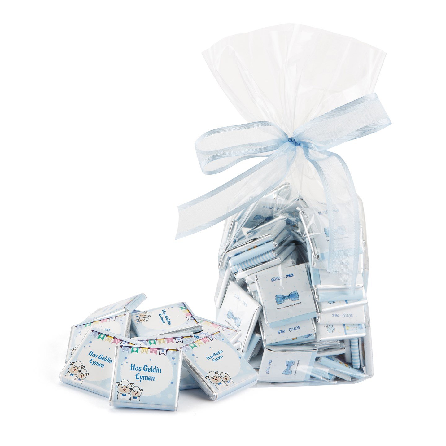 (Dökme) İsimli Erkek Bebek Çikolatası