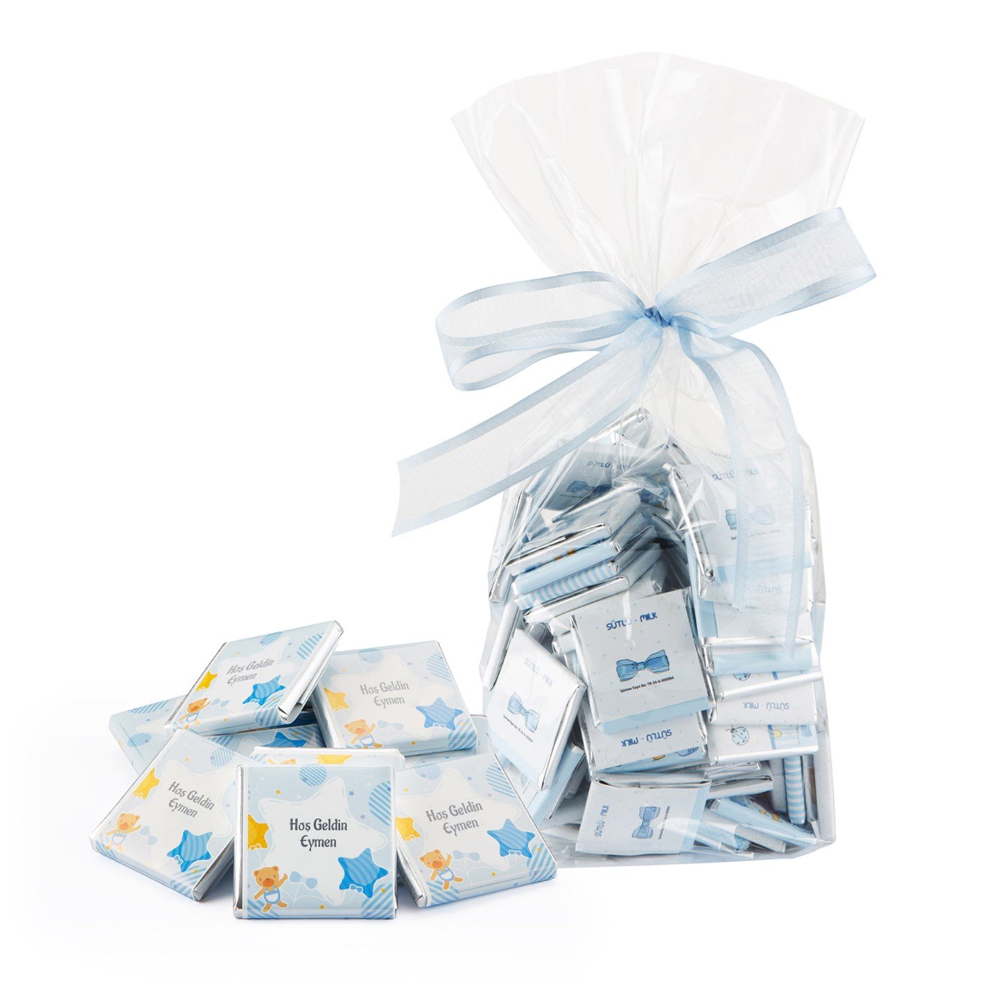 (Dökme) İsimli Erkek Bebek Çikolatası