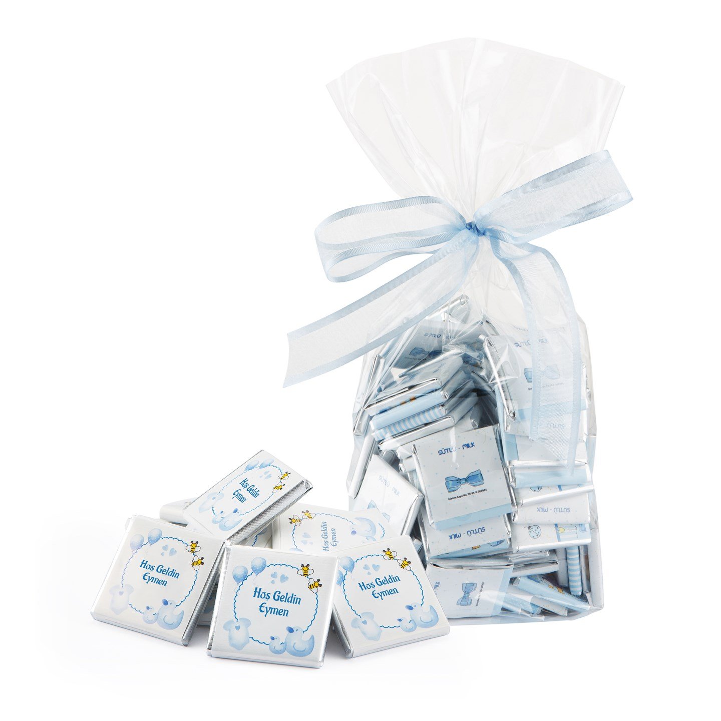 (Dökme) İsimli Erkek Bebek Çikolatası